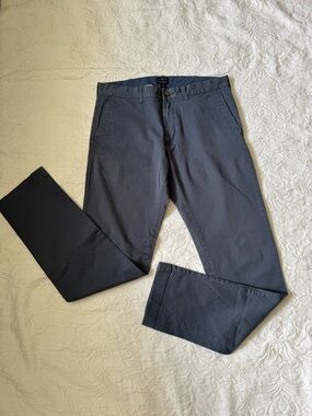 J. Crew Slate Blue Chino Pants - Straight Fit
